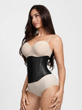 Popilush® Sculpting Leather Corset Boned Waist Cincher