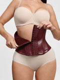 Popilush® Sculpting Leather Corset Boned Waist Cincher