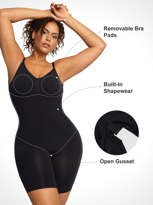 Body moldeador con control de abdomen y espalda baja hasta la mitad del muslo