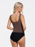 Popilush® Sculpting Push-Up Square Neck Sleeveless Cami Top with Built-in Bra