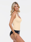 Popilush® Sculpting Push-Up Square Neck Sleeveless Cami Top with Built-in Bra