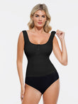 Popilush® Black / XS Sculpting Push-Up Square Neck Sleeveless Cami Top with Built-in Bra