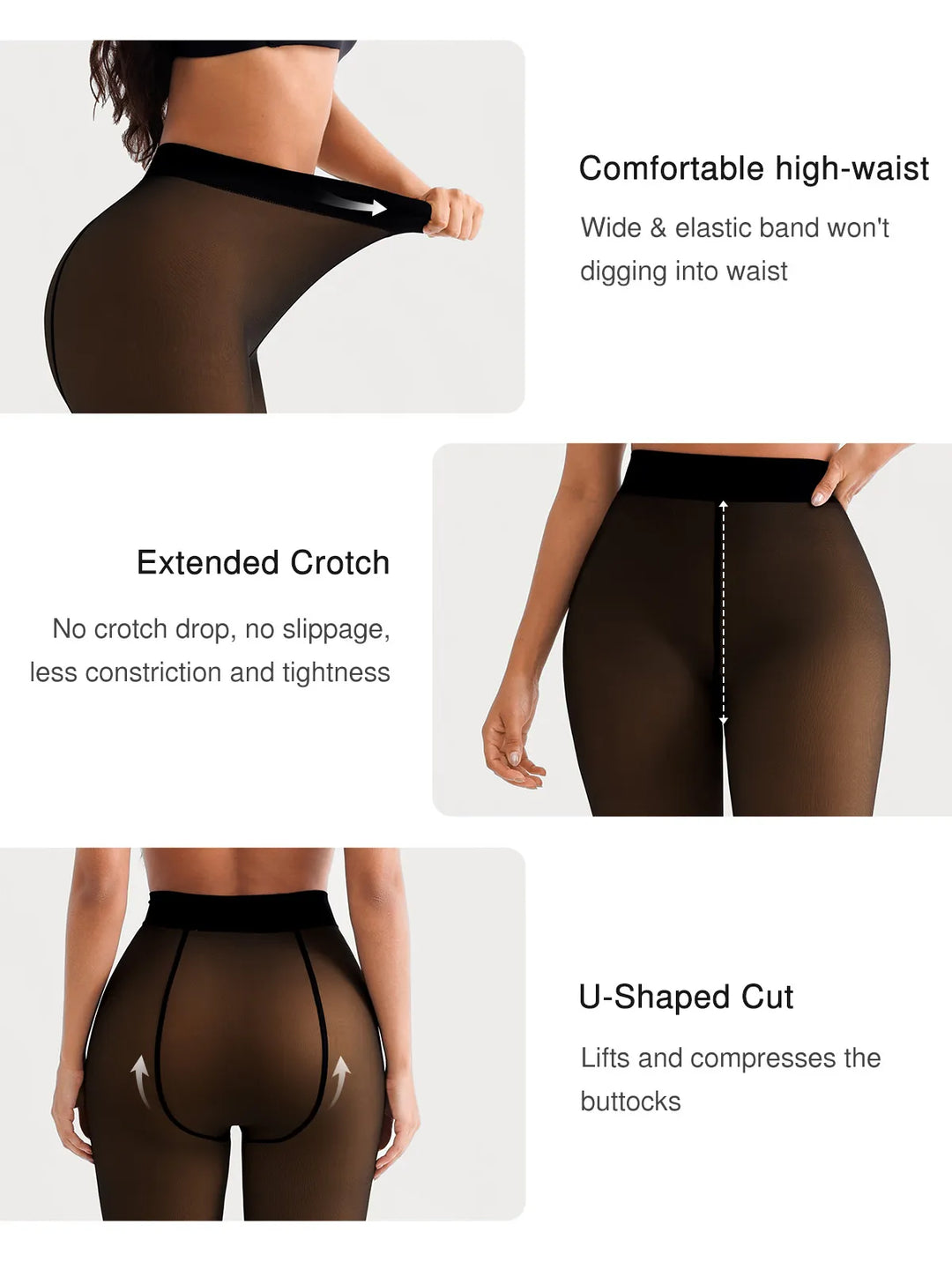 Popilush® Sculpting Sheer Thermal Tights