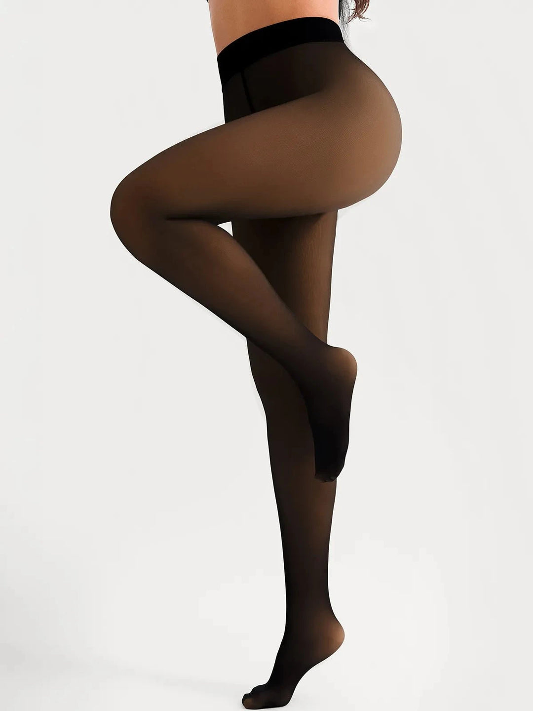 Popilush® Black / S/M Sculpting Sheer Thermal Tights