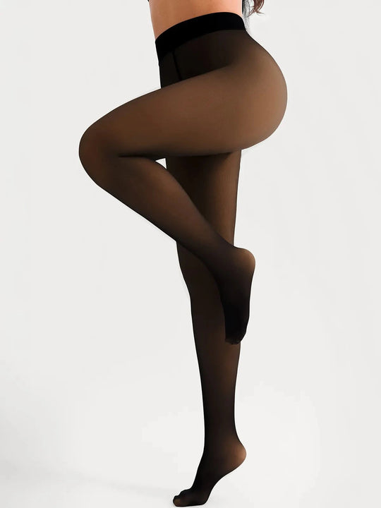 Popilush® Black / S/M Sculpting Sheer Thermal Tights