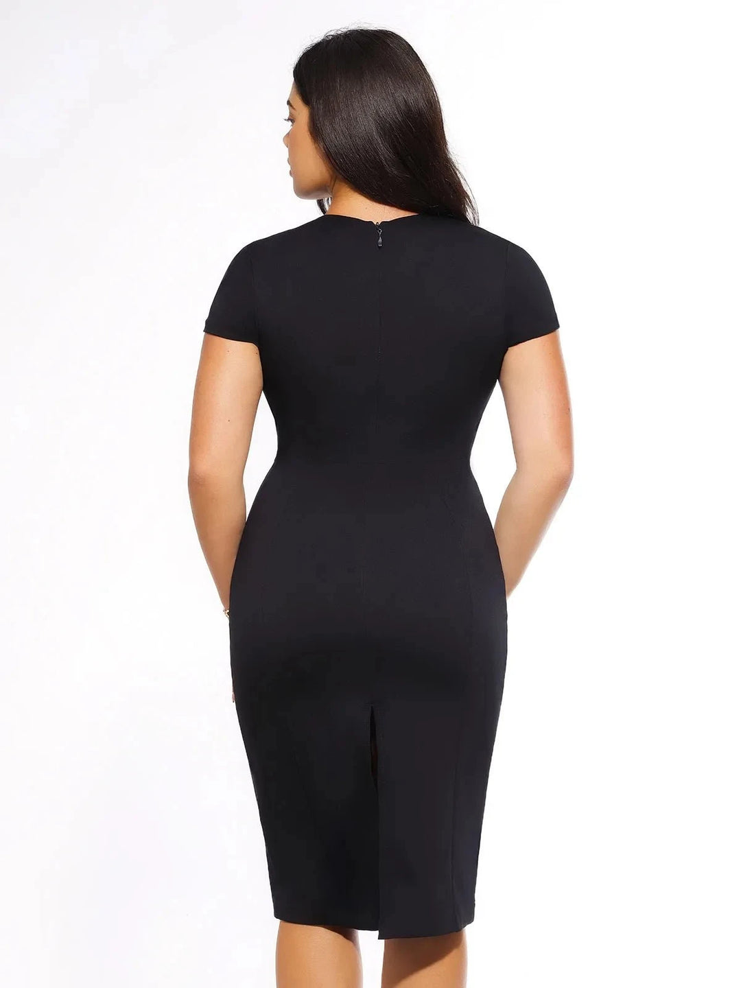 Short Sleeve Fitted Sheath Dress | 360 Shaping Popilush Short Sleeve Fitted Sheath Dress | 360 Shaping Popilush