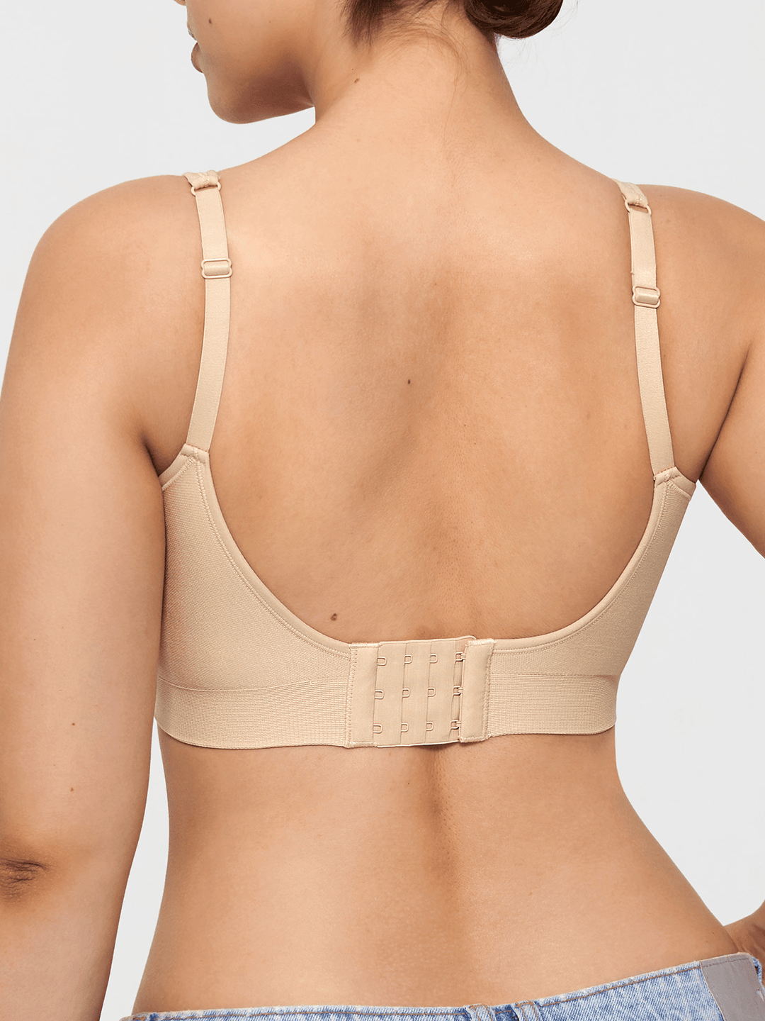 Popilush® Shapewear Bra Seamless Adjustable Wide-Strap Underwire-Free Smoothing Bra