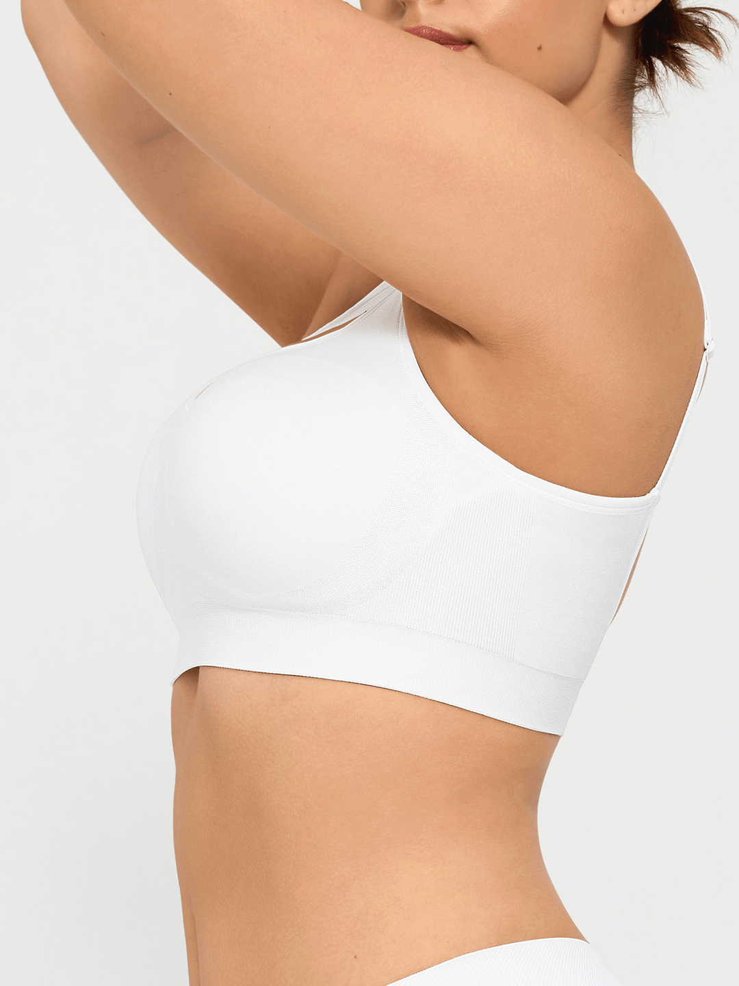 Popilush® Shapewear Bra Seamless Adjustable Wide-Strap Underwire-Free Smoothing Bra