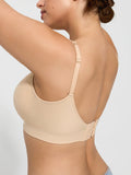 Popilush® Shapewear Bra Seamless Adjustable Wide-Strap Underwire-Free Smoothing Bra