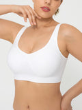 Popilush® Shapewear Bra Seamless Adjustable Wide-Strap Underwire-Free Smoothing Bra