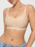Popilush® Shapewear Bra Skin / XS Seamless Adjustable Wide-Strap Underwire-Free Smoothing Bra