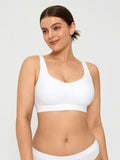 Popilush® Shapewear Bra White / XS Seamless Adjustable Wide-Strap Underwire-Free Smoothing Bra