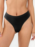 Popilush® Black / S Seamless AirKnit Thong