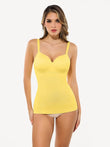 Popilush® Yellow / XS Seamless All-in-One Push-Up Sculpting Cami Top