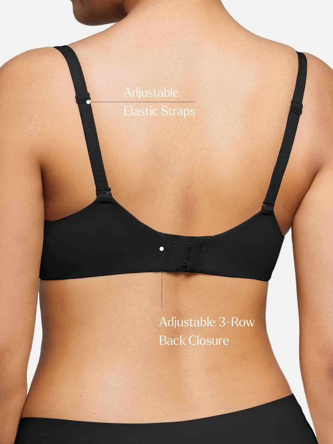 Popilush® Seamless Balconette Push-Up T-shirt bra