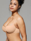 Popilush® Seamless Balconette Push-Up T-shirt bra
