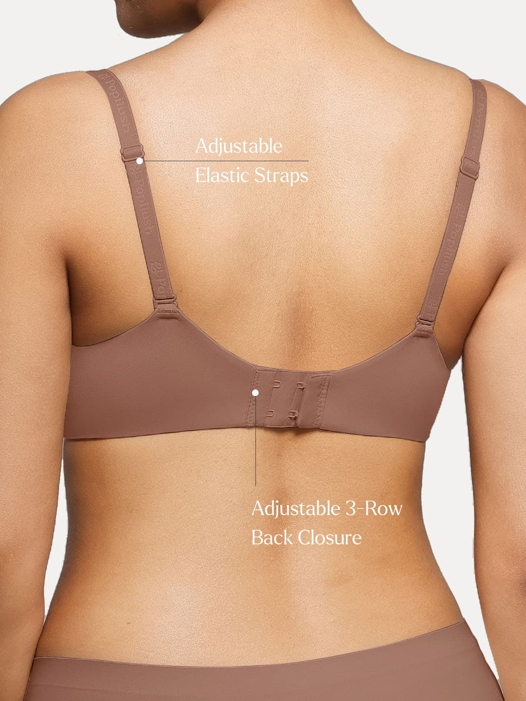 Popilush® Seamless Balconette Push-Up T-shirt bra