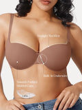 Popilush® Seamless Balconette Push-Up T-shirt bra