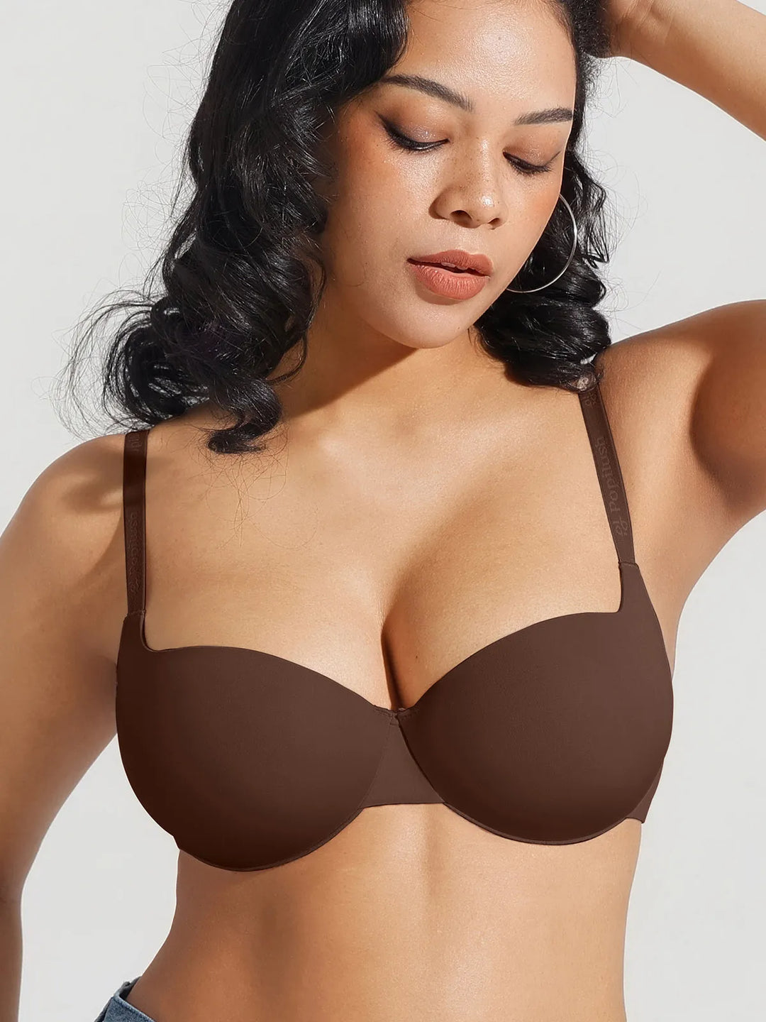 Popilush® Seamless Balconette Push-Up T-shirt bra