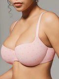 Popilush® Seamless Balconette Push-Up T-shirt bra