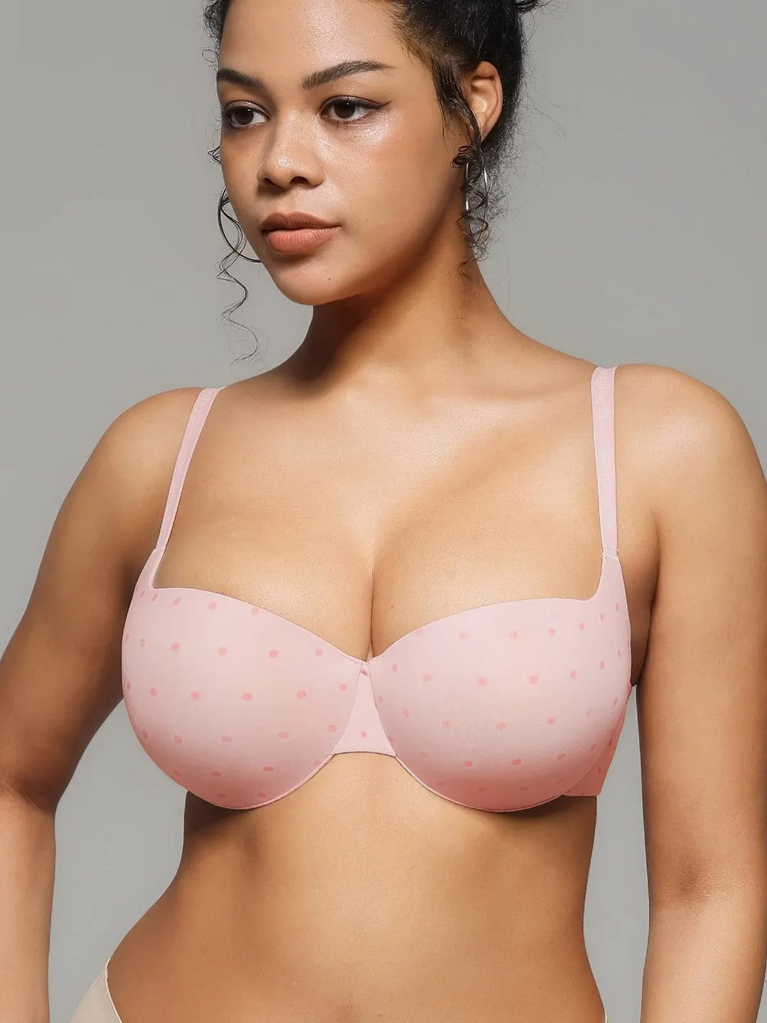 Popilush® Seamless Balconette Push-Up T-shirt bra