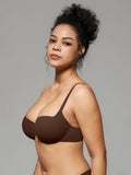 Popilush® Seamless Balconette Push-Up T-Shirt Bra
