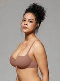 Popilush® Seamless Balconette Push-Up T-Shirt Bra