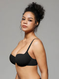 Popilush® Seamless Balconette Push-Up T-Shirt Bra