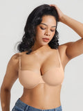 Popilush® Seamless Balconette Push-Up T-Shirt Bra