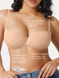 Popilush® Seamless Balconette Push-Up T-Shirt Bra