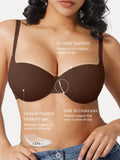 Popilush® Seamless Balconette Push-Up T-Shirt Bra