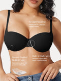 Popilush® Seamless Balconette Push-Up T-Shirt Bra
