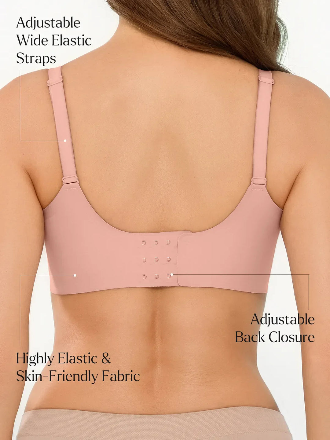 Popilush® Seamless Breathable Contour Bra