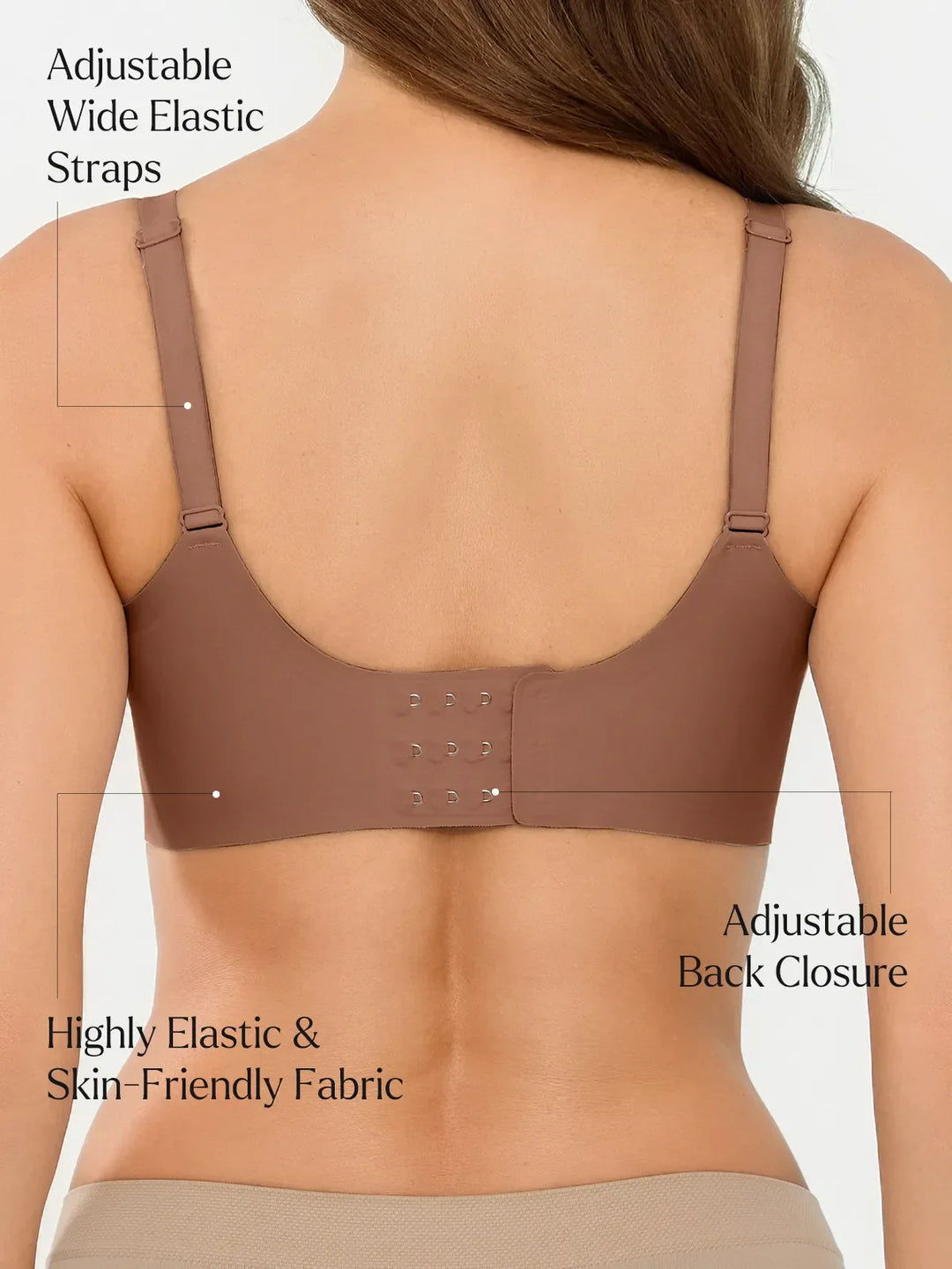 Popilush® Seamless Breathable Contour Bra