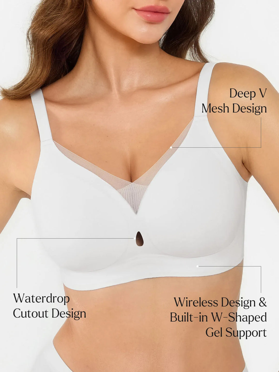 Popilush® Seamless Breathable Contour Bra