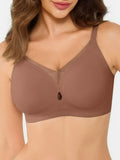 Popilush® Coffee / S Seamless Breathable Contour Bra