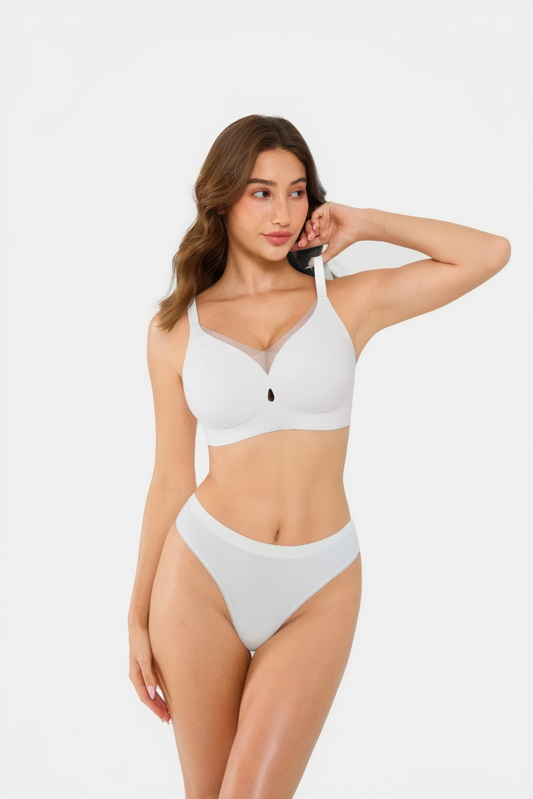 Popilush® Seamless Breathable Contour Plunge Bra