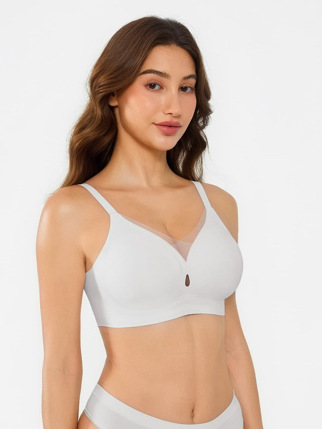 Popilush® Seamless Breathable Contour Plunge Bra