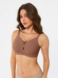 Popilush® Seamless Breathable Contour Plunge Bra
