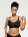Popilush® Black Leopard Print / S Seamless Breathable Contour Plunge Bra