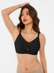 Popilush® Black / S Seamless Breathable Contour Plunge Bra