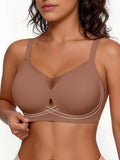 Popilush® Coffee / S Seamless Breathable Contour Plunge Bra