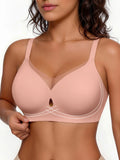 Popilush® Nude Pink / S Seamless Breathable Contour Plunge Bra