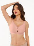 Popilush® Nude Pink / S Seamless Breathable Contour Plunge Bra