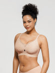 Popilush® Skin Leopard Print / S Seamless Breathable Contour Plunge Bra