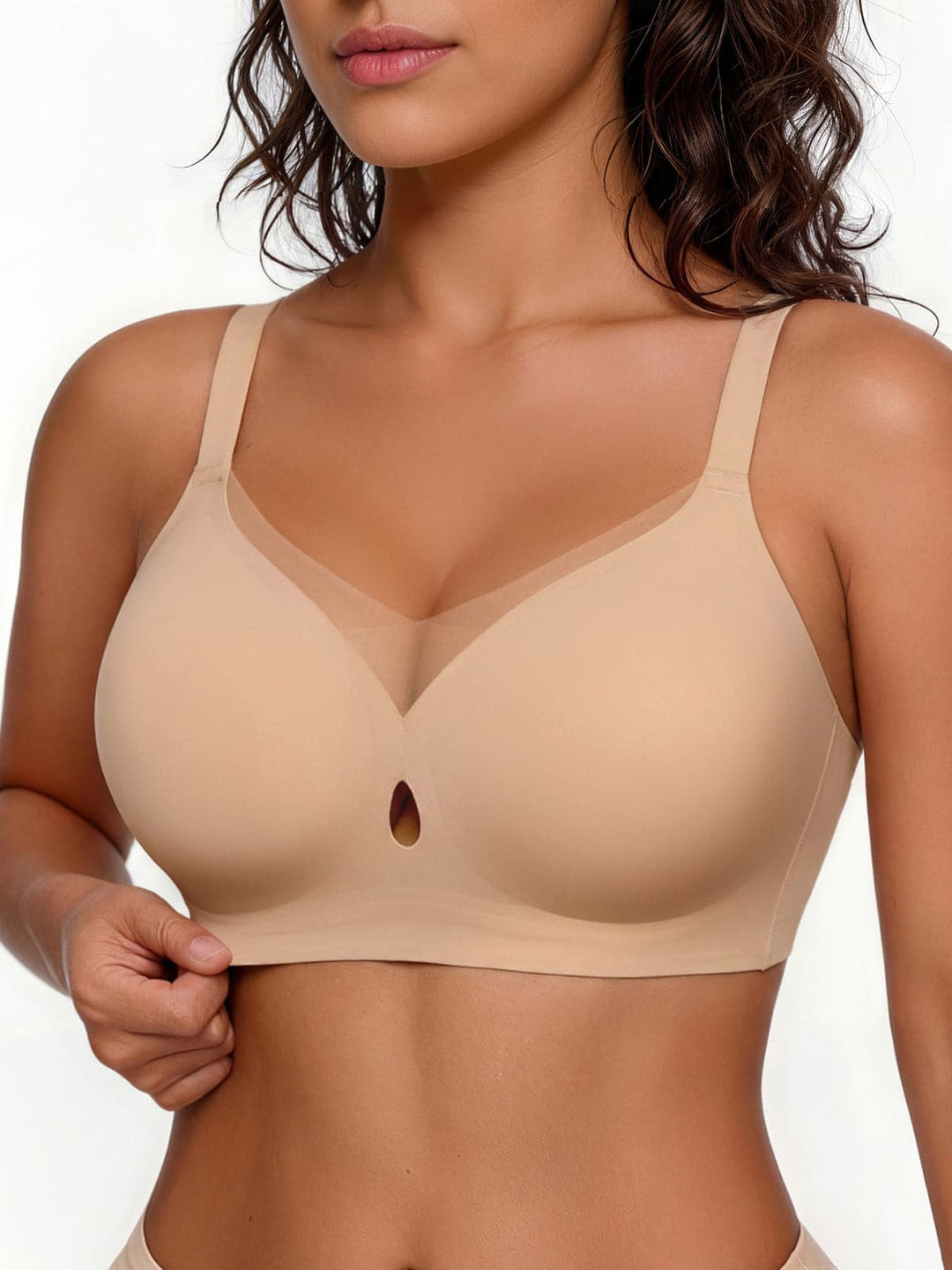 Popilush® Skin / S Seamless Breathable Contour Plunge Bra