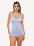 Popilush® Light Blue / XS Seamless Built-in Bra All-in-One Push-Up Sculpting Cami Top