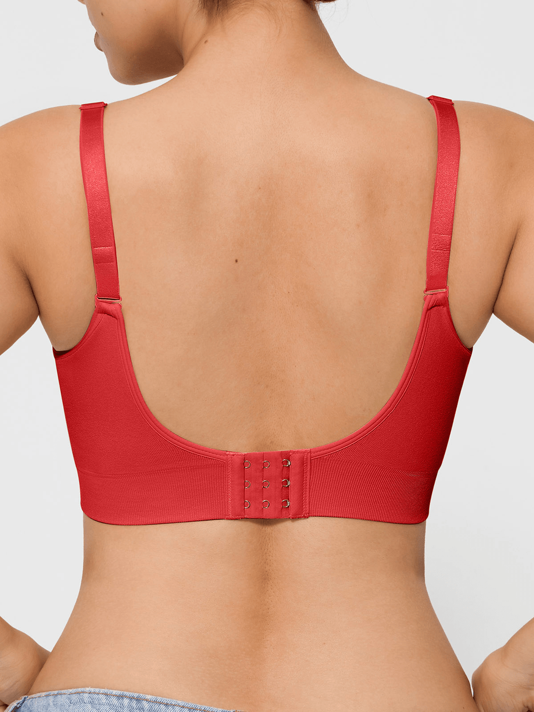 Popilush® Supportive No Underwire Bra Seamless Comfort Removable Pad Everyday Bra