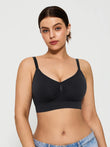 Popilush® Supportive No Underwire Bra Slim-strap Version / Black / S Seamless Comfort Removable Pad Everyday Bra
