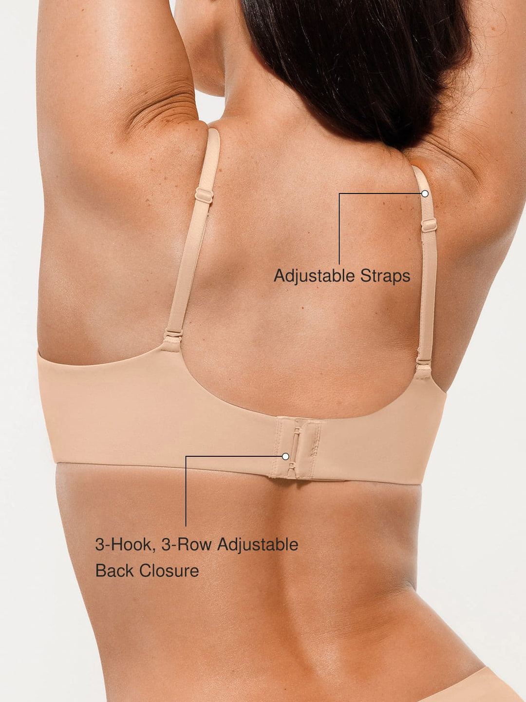 Popilush® Seamless Lightweight T-Shirt Bra